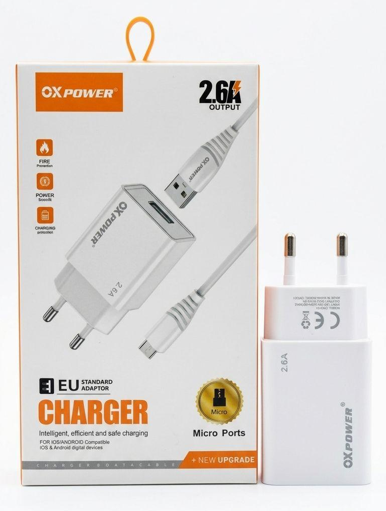 OXC-01M 2.6A USB MICRO ŞARJ TAKIMI